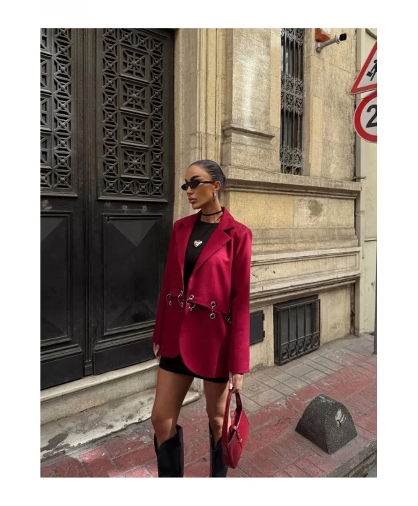 Kadın Çengel Detaylı Blazer Ceket