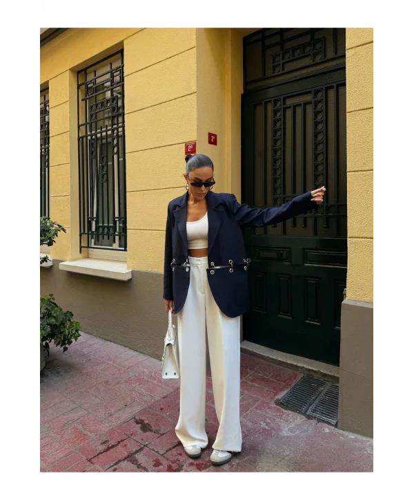 Kadın Çengel Detaylı Blazer Ceket