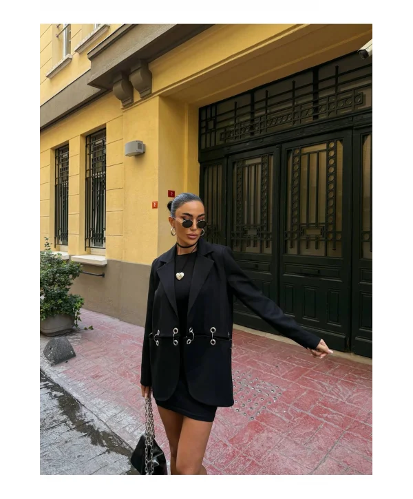 Kadın Çengel Detaylı Blazer Ceket