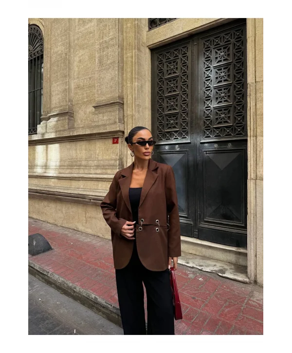 Kadın Çengel Detaylı Blazer Ceket