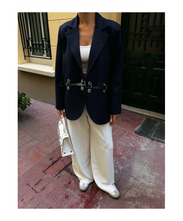 Kadın Çengel Detaylı Blazer Ceket