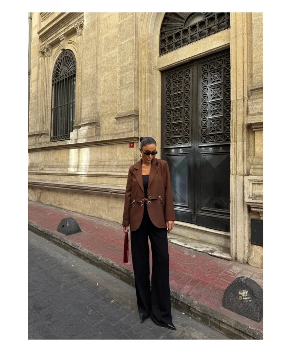 Kadın Çengel Detaylı Blazer Ceket