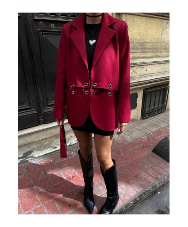 Kadın Çengel Detaylı Blazer Ceket