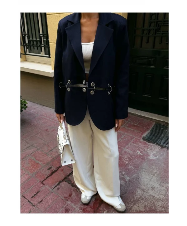 Kadın Çengel Detaylı Blazer Ceket