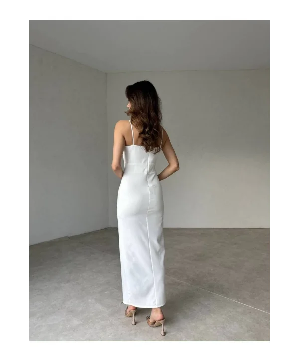 Kadın Drapeli Yırtmaçlı Elbise