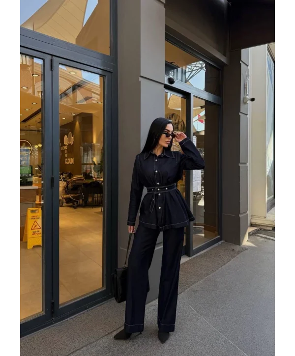 Kadın İkili Kot Takım