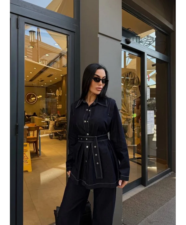 Kadın İkili Kot Takım