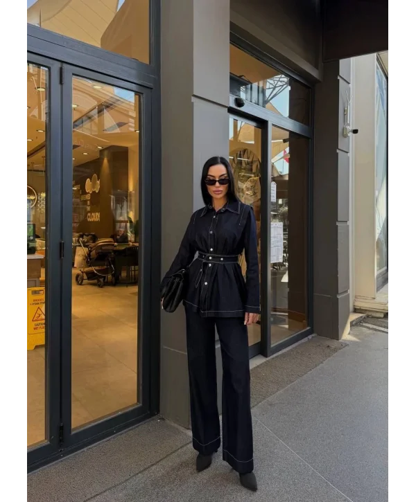 Kadın İkili Kot Takım