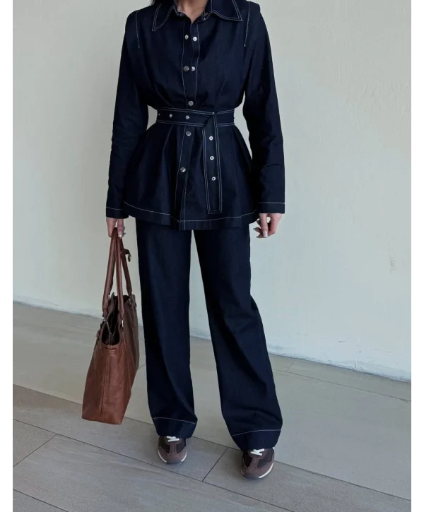 Kadın İkili Kot Takım