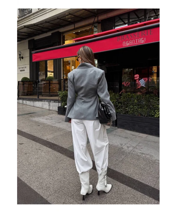 Kadın Modern Tasarım Şal Detaylı Ceket