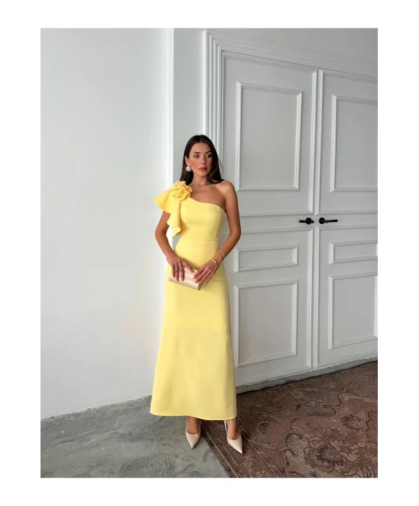 Kadın Tek Kol Elbise