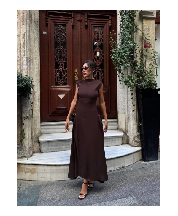 Kadın Vatkalı Maxi Elbise