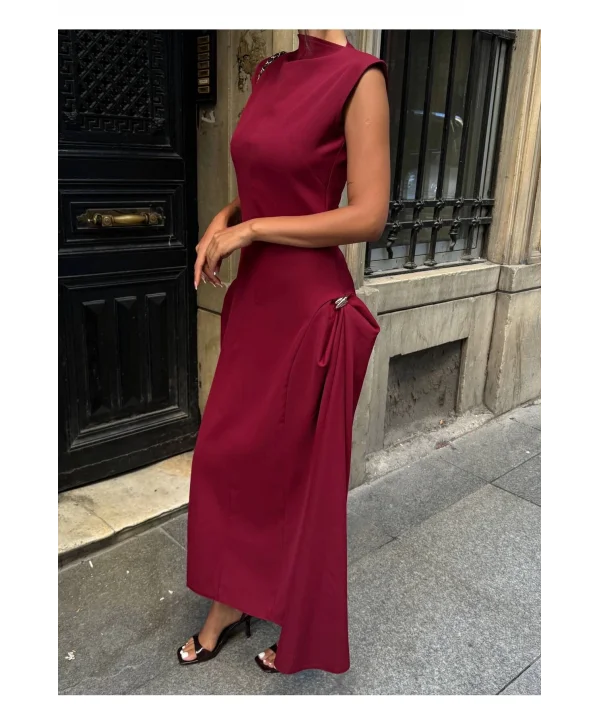 Kadın Vatkalı Maxi Elbise