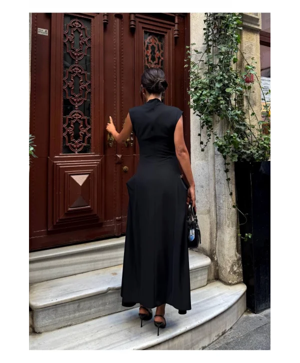 Kadın Vatkalı Maxi Elbise