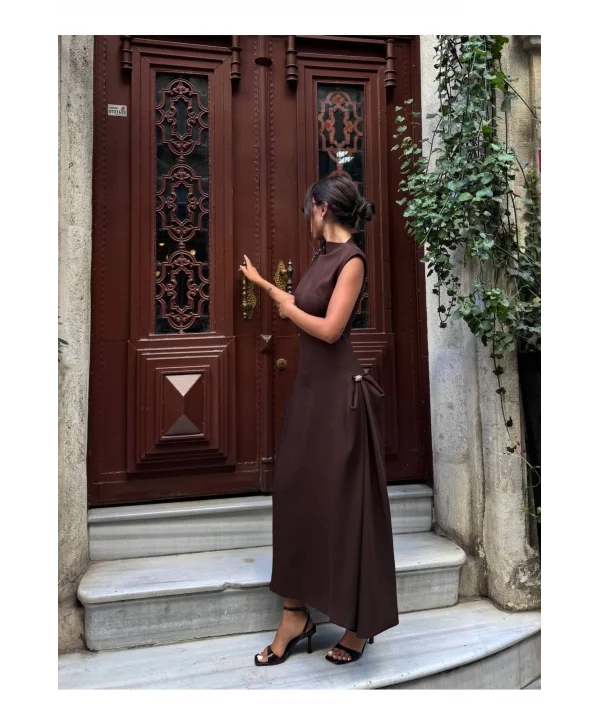 Kadın Vatkalı Maxi Elbise
