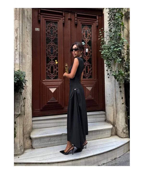 Kadın Vatkalı Maxi Elbise