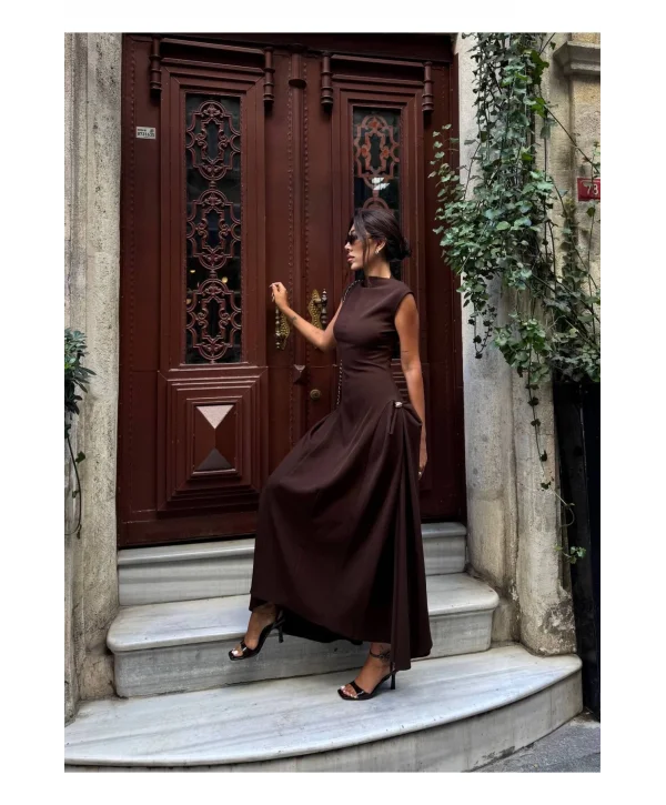 Kadın Vatkalı Maxi Elbise