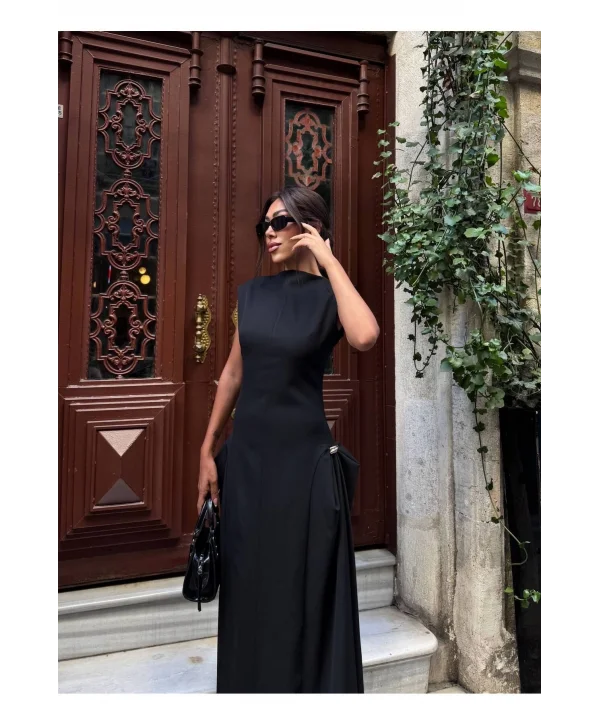 Kadın Vatkalı Maxi Elbise