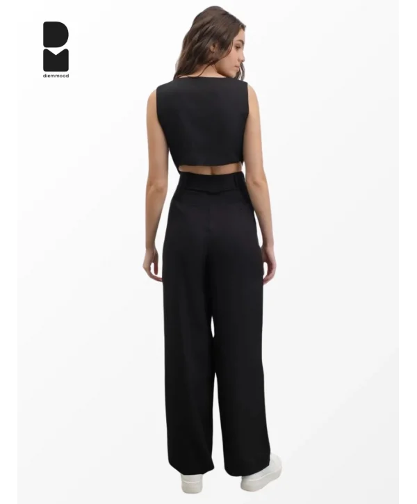 Kadın Siyah Bol Paça Palazzo Pantolon