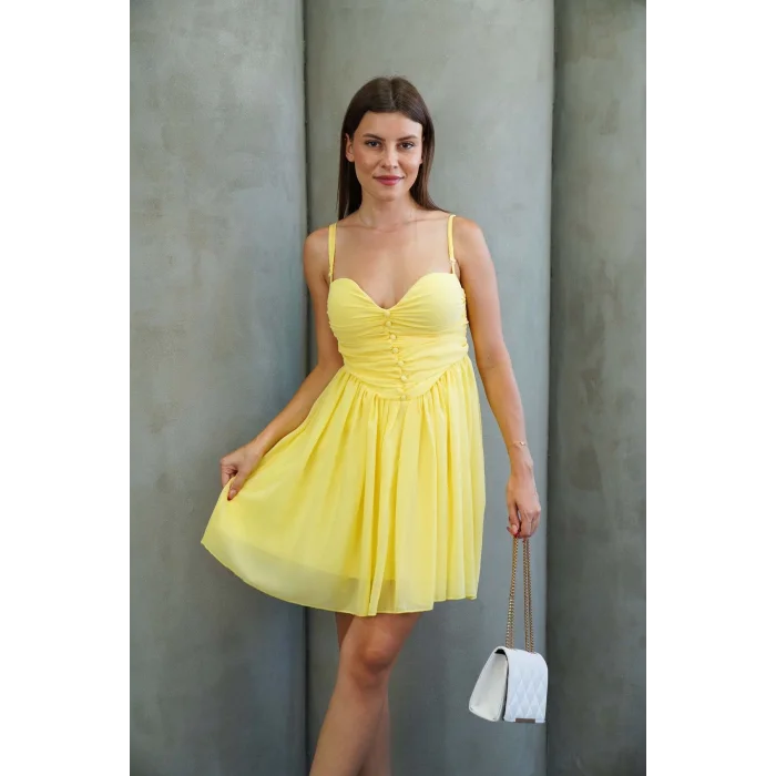 Kadın Tül Mini Elbise