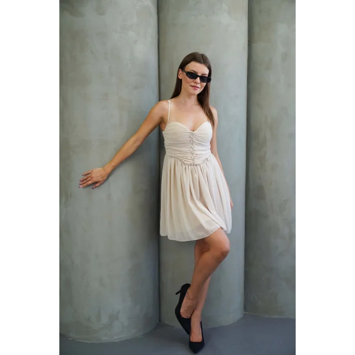 Kadın Tül Mini Elbise