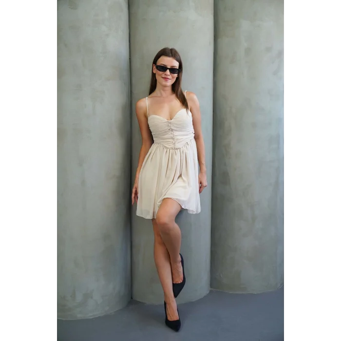 Kadın Tül Mini Elbise