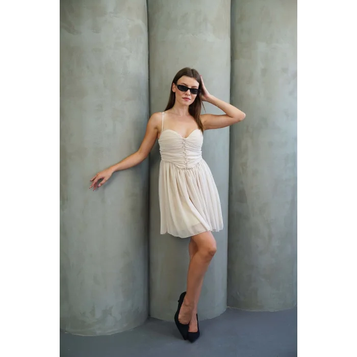 Kadın Tül Mini Elbise