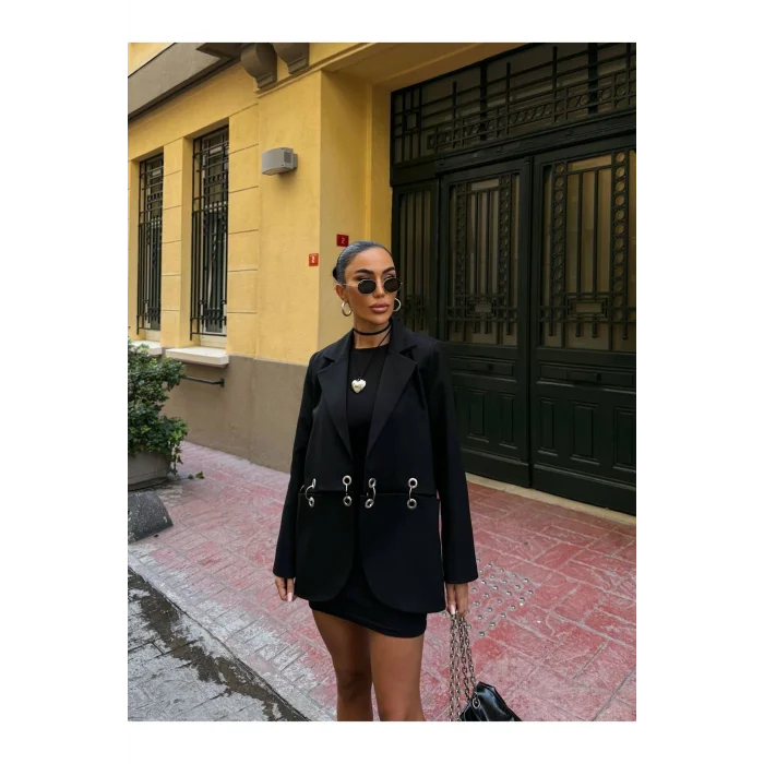 Kadın Çengel Detaylı Blazer Ceket