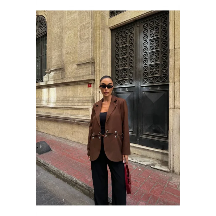 Kadın Çengel Detaylı Blazer Ceket