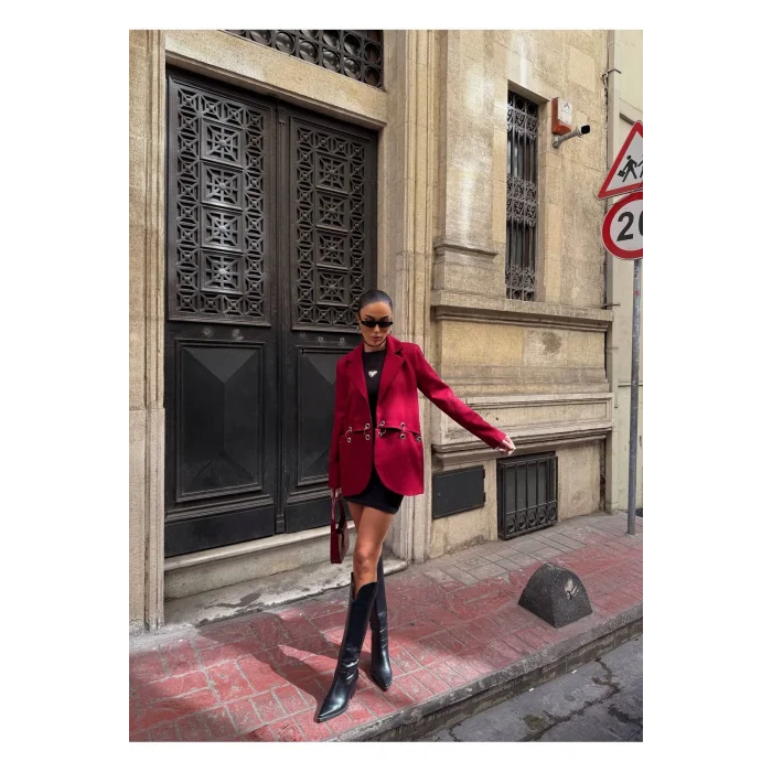 Kadın Çengel Detaylı Blazer Ceket