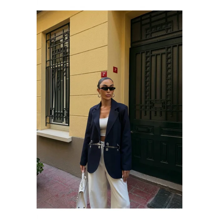 Kadın Çengel Detaylı Blazer Ceket