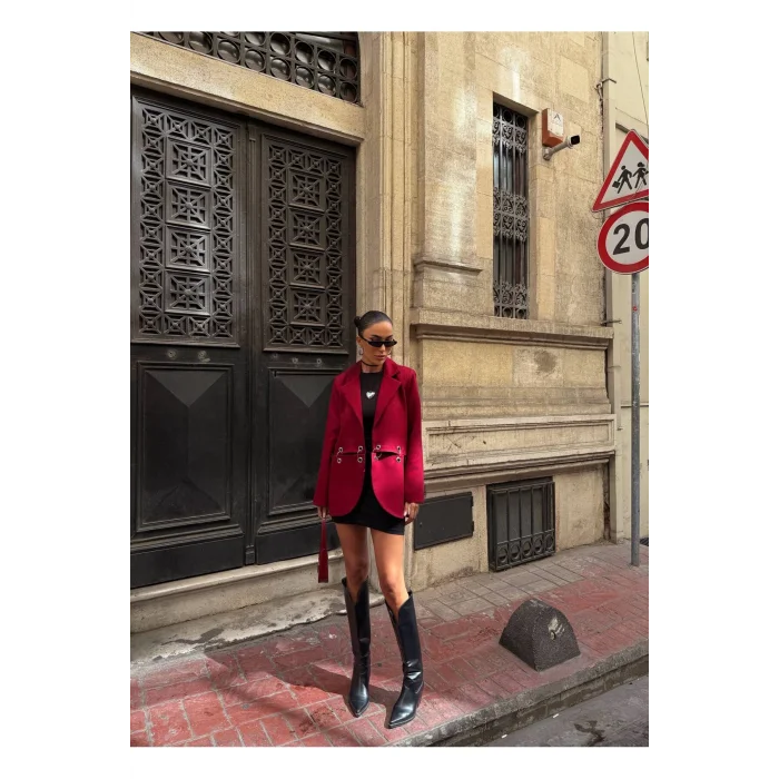 Kadın Çengel Detaylı Blazer Ceket