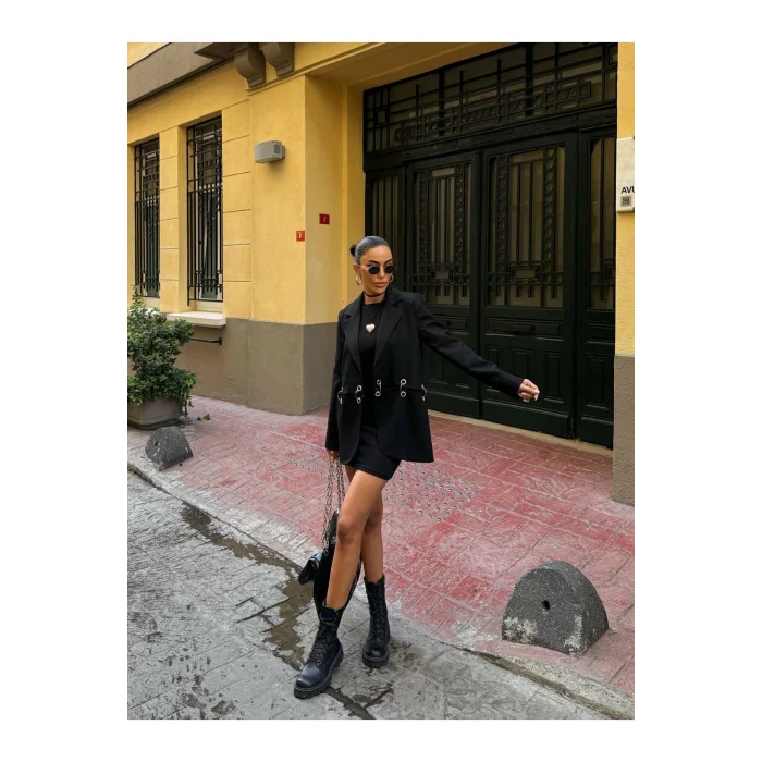 Kadın Çengel Detaylı Blazer Ceket