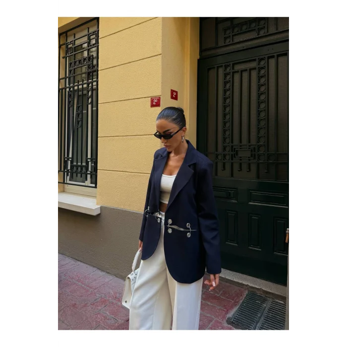 Kadın Çengel Detaylı Blazer Ceket