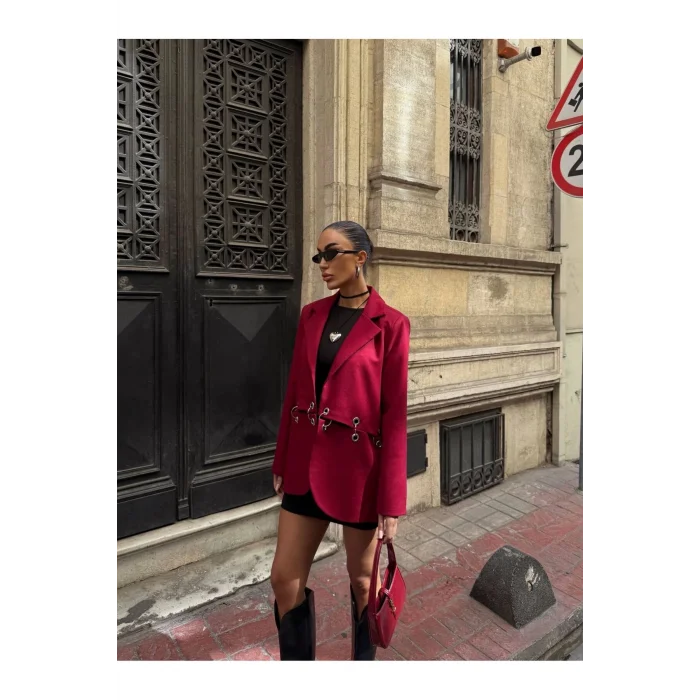 Kadın Çengel Detaylı Blazer Ceket