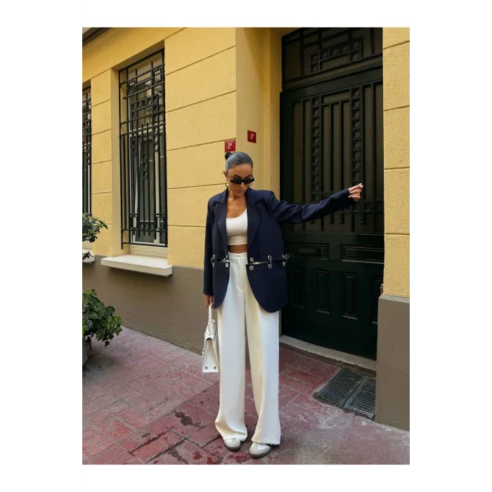 Kadın Çengel Detaylı Blazer Ceket