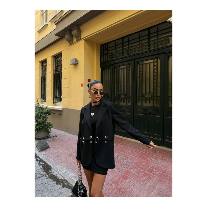 Kadın Çengel Detaylı Blazer Ceket