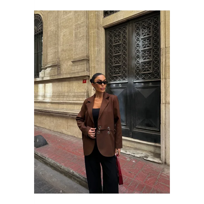 Kadın Çengel Detaylı Blazer Ceket