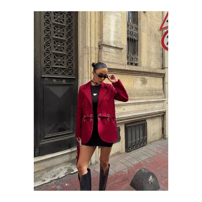 Kadın Çengel Detaylı Blazer Ceket