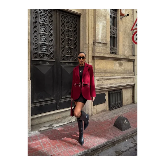 Kadın Çengel Detaylı Blazer Ceket