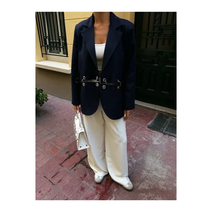 Kadın Çengel Detaylı Blazer Ceket