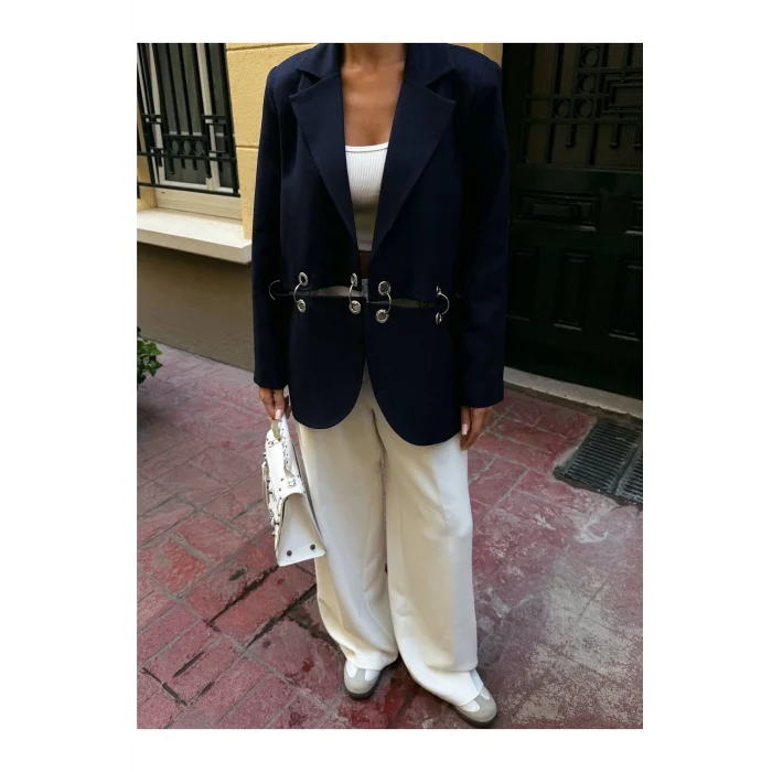 Kadın Çengel Detaylı Blazer Ceket