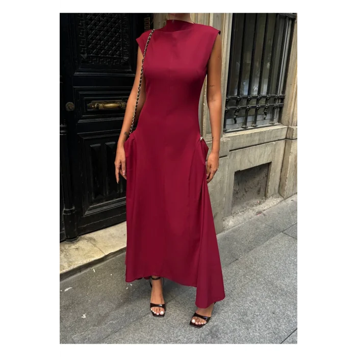 Kadın Vatkalı Maxi Elbise