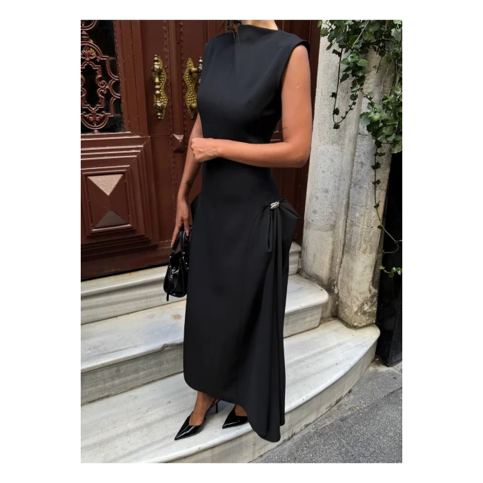 Kadın Vatkalı Maxi Elbise