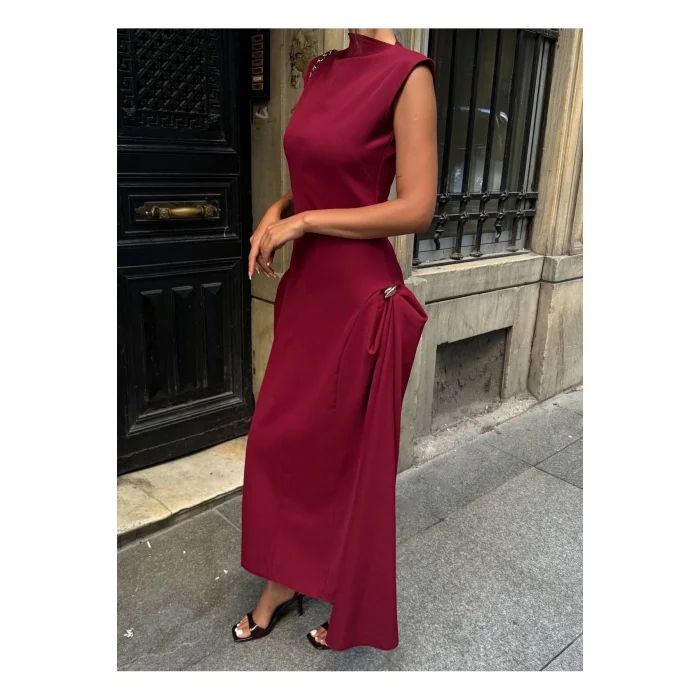 Kadın Vatkalı Maxi Elbise