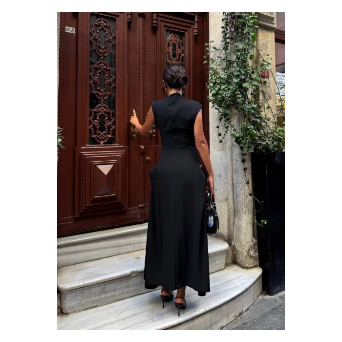 Kadın Vatkalı Maxi Elbise
