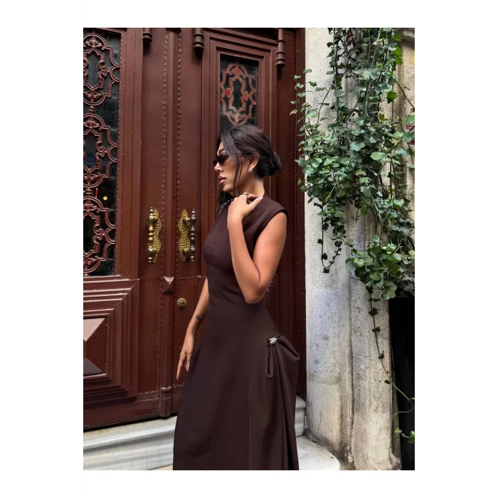 Kadın Vatkalı Maxi Elbise