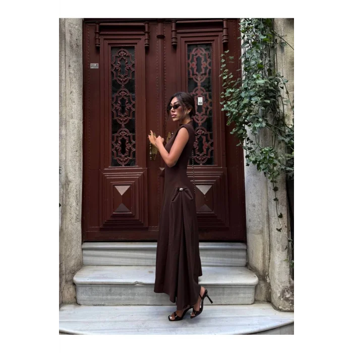 Kadın Vatkalı Maxi Elbise