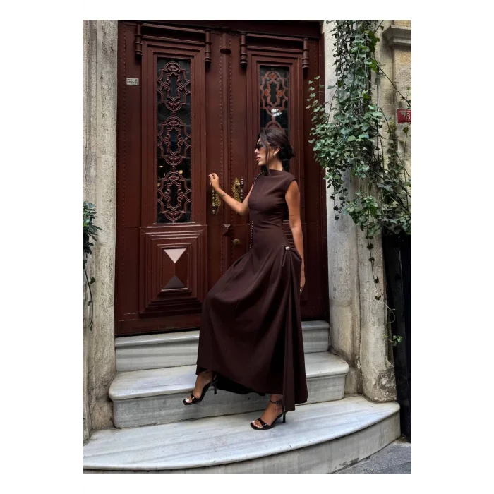 Kadın Vatkalı Maxi Elbise