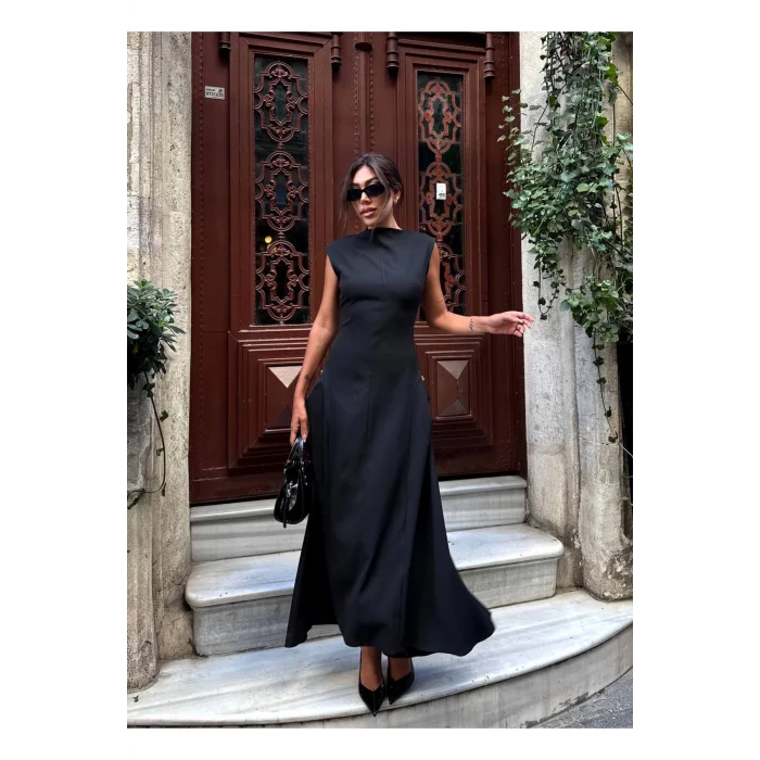 Kadın Vatkalı Maxi Elbise